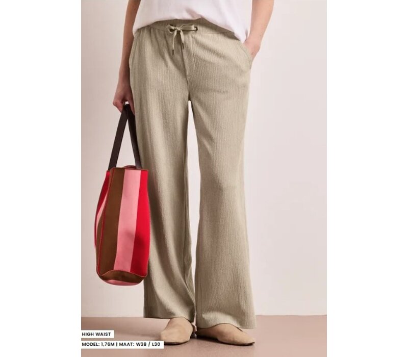 Street One Wide Leg Crinkle Crash Cobble Stone