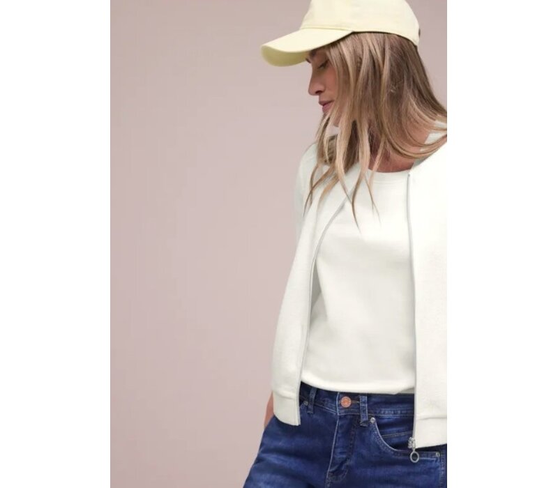 Street One Short Structure Jacket Off White