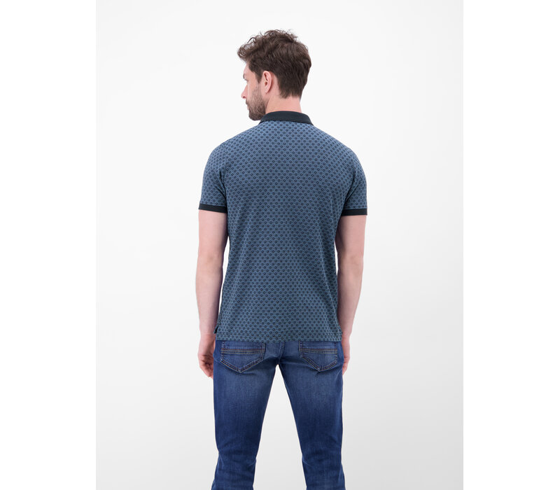 Lerros Polo 2Tone Pique Classic Navy