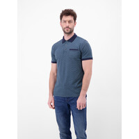 Lerros Polo 2Tone Pique Classic Navy