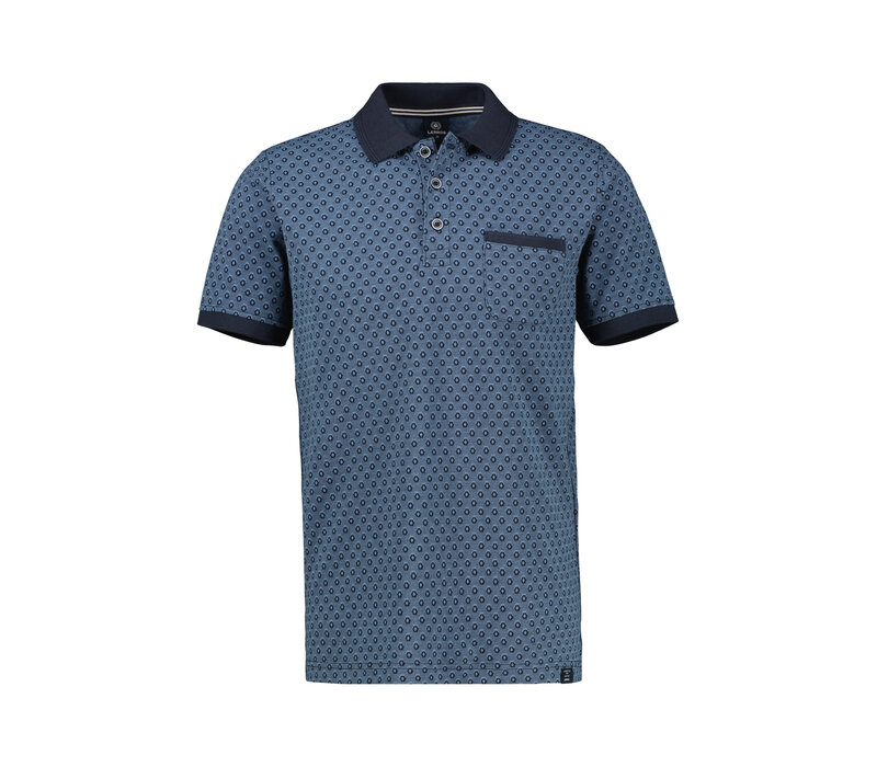 Lerros Polo 2Tone Pique Classic Navy