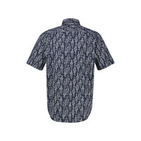 Lerros Overhemd Seersucker Classic Navy