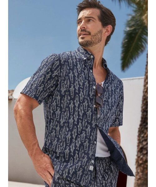 Lerros Lerros Overhemd Seersucker