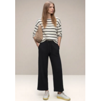 Street One Wide Leg Crinkle Crash Black