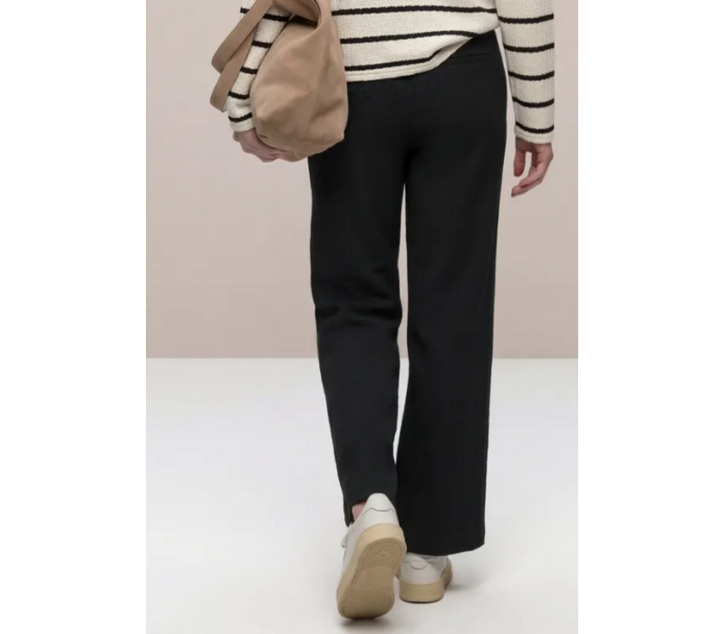 Street One Wide Leg Crinkle Crash Black