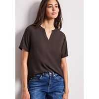 Street One Splitneck Blouse Turn - Up Espresso Brown