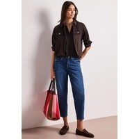 Street One Splitneck Blouse Turn - Up Espresso Brown