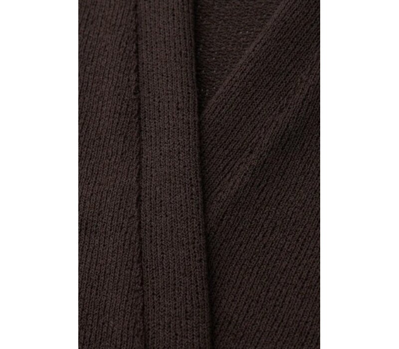 Street One Nette Summer Knit Vest Espresso Brown