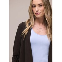 Street One Nette Summer Knit Vest Espresso Brown