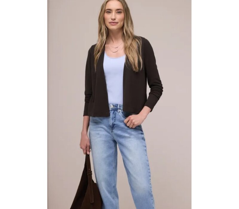 Street One Nette Summer Knit Vest Espresso Brown