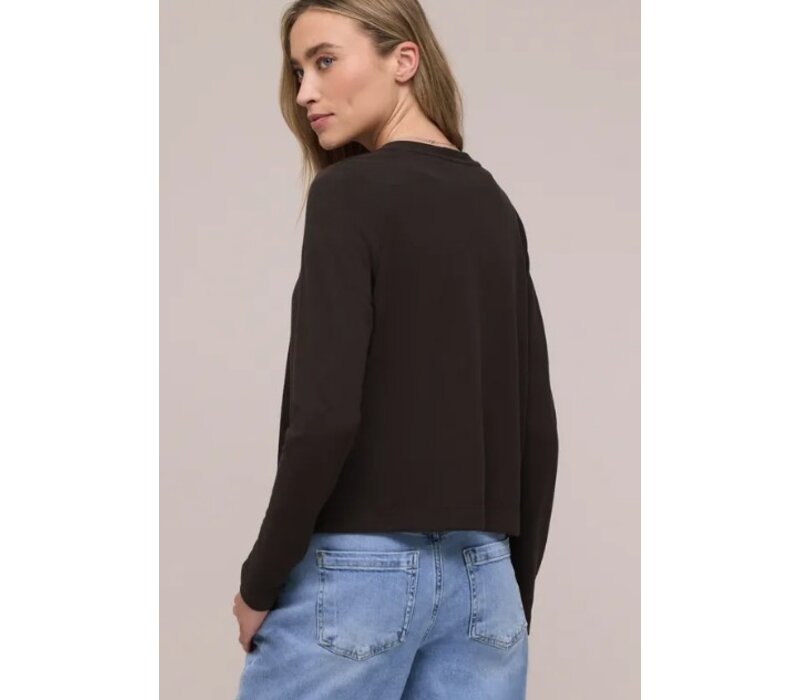 Street One Nette Summer Knit Vest Espresso Brown