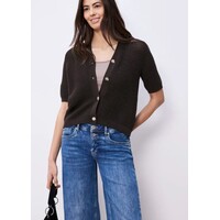 Street One V-Neck Cardigan Structure Espresso Brown