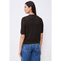 Street One V-Neck Cardigan Structure Espresso Brown