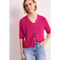 Street One V-Neck Cardigan Structure Magenta Dream