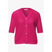 Street One V-Neck Cardigan Structure Magenta Dream