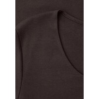 Street One Ada Heart Neck 1/2 Sleeves Espresso Brown