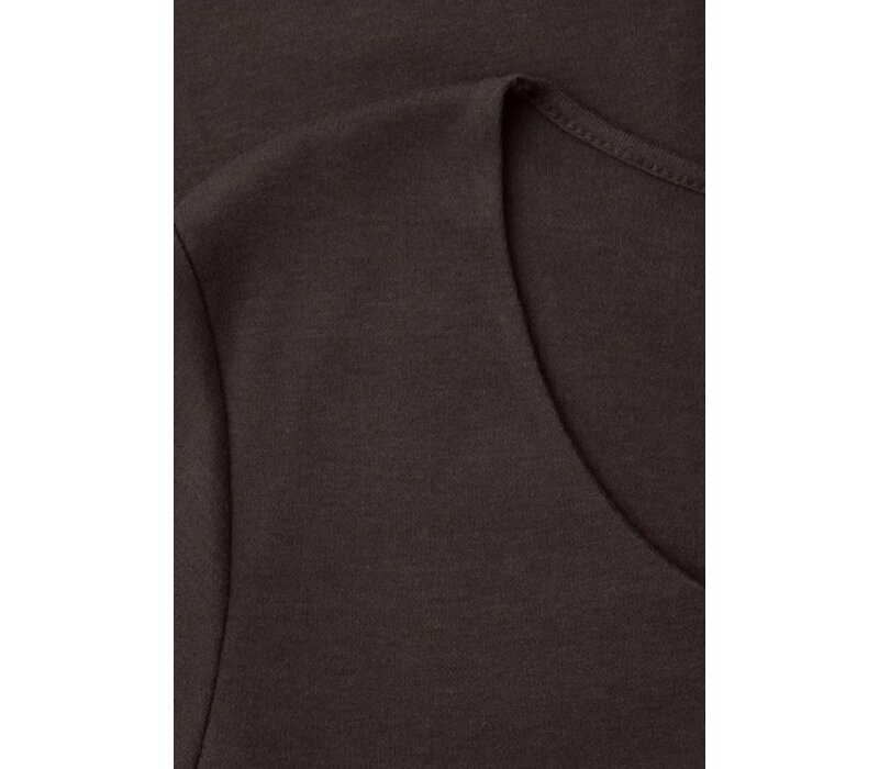 Street One Ada Heart Neck 1/2 Sleeves Espresso Brown