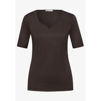 Street One Ada Heart Neck 1/2 Sleeves Espresso Brown