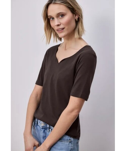 StreetOne Street One Ada Heart Neck 1/2 Sleeves