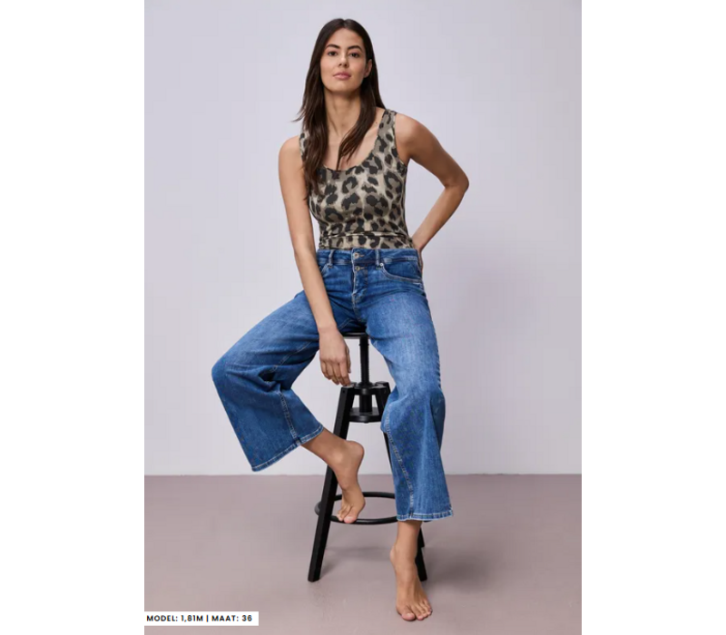 Street One Printed Anni Top Timeless Beige