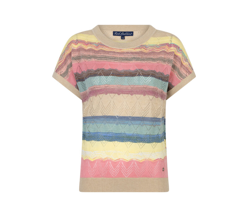 Red Button Jerry Multi Stripe Multi