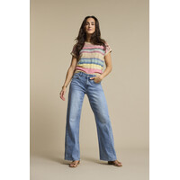 Red Button Jerry Multi Stripe Multi