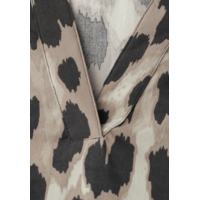 Street One Splitneck Blouse with Turn Up Timeless Beige