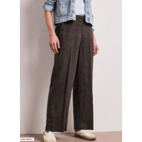 Street One Wide Leg Buttons High Waist Espresso Brown