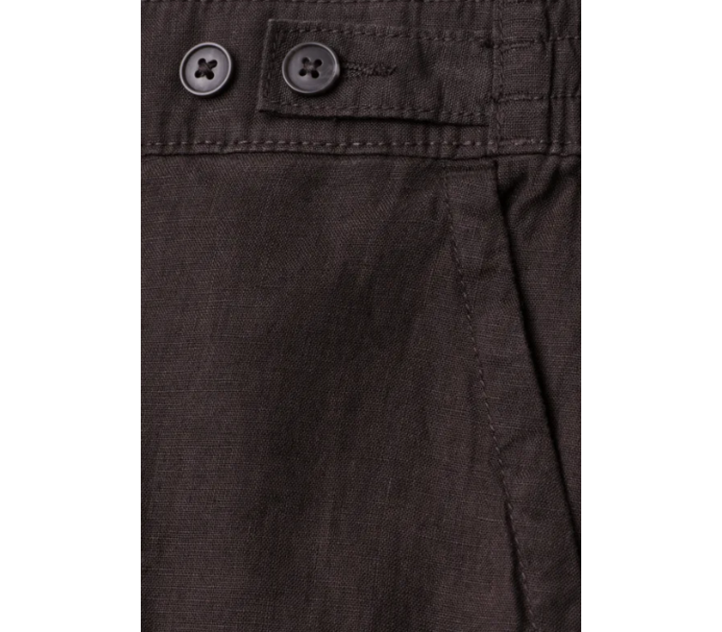 Street One Wide Leg Buttons High Waist Espresso Brown