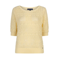 Red Button Sweet Ajour Butter Yellow