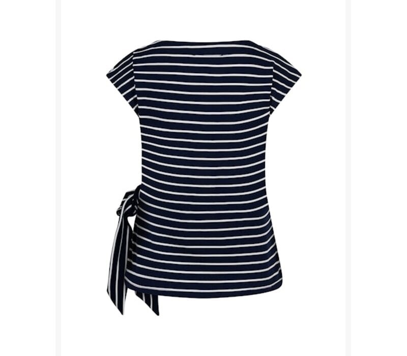 Red Button Terry Stripe with Knot Darkblue