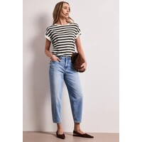 Street One Basic Shirt with Decobuttons Espresso Brown