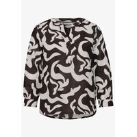 Street One Splitneck Tunic Blouse Espresso Brown