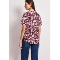 Street One Splitneck Blouse with Turn Up Minimal Rose