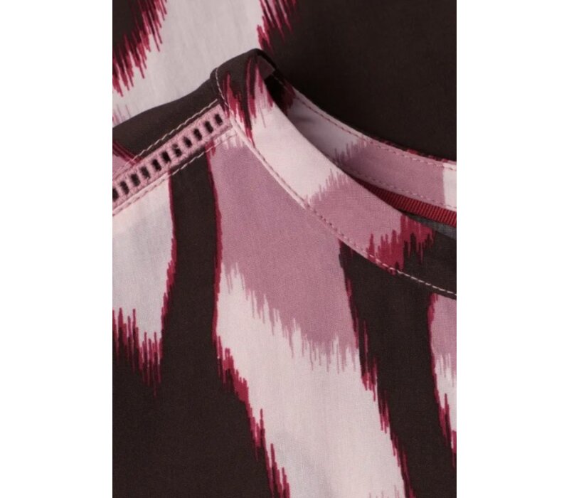 Street One Roundneck Shirtblouse with Tape Deta Clouded Blush