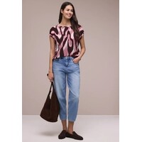 Street One Roundneck Shirtblouse with Tape Deta Clouded Blush