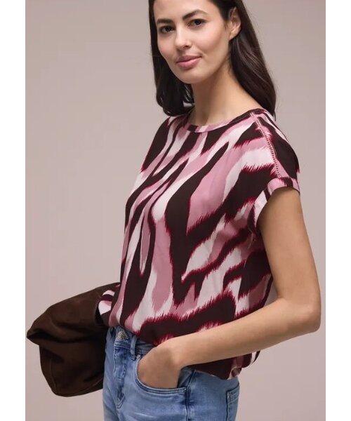 StreetOne Street One Roundneck Shirtblouse with Tape Deta