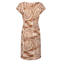 Zoso Printed Dress Summer Camel