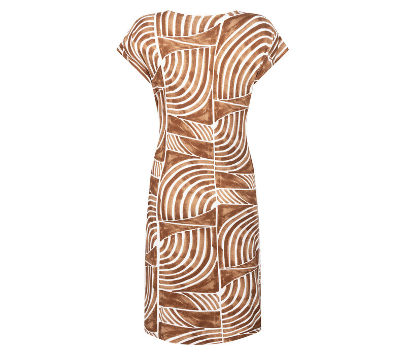 Zoso Printed Dress Summer Camel