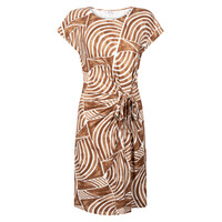 Zoso Printed Dress Summer Camel