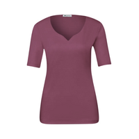 Street One Ada Heart Neck 1/2 Sleeves Dark Clouded Blush
