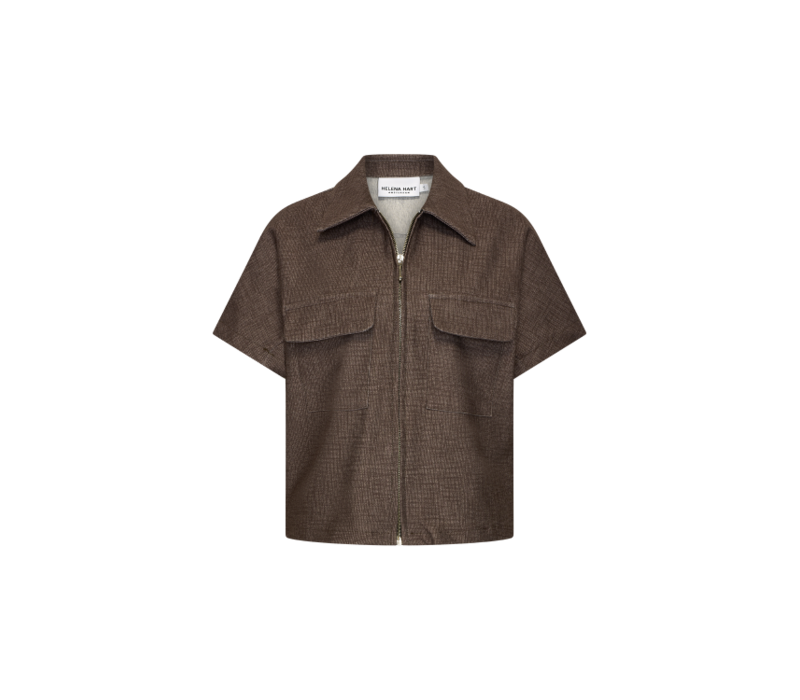 Helena Hart Blazer Mel Lano Linnen Choco