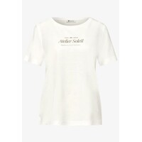 Street One Partprint Shirt with Short Sleeve Off White