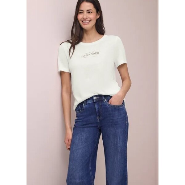 Street One Partprint Shirt with Short Sleeve 