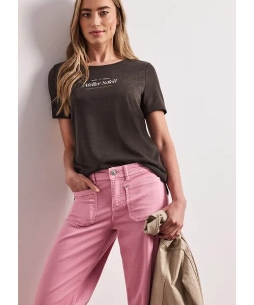 StreetOne Street One Partprint Shirt with Short Sleeve