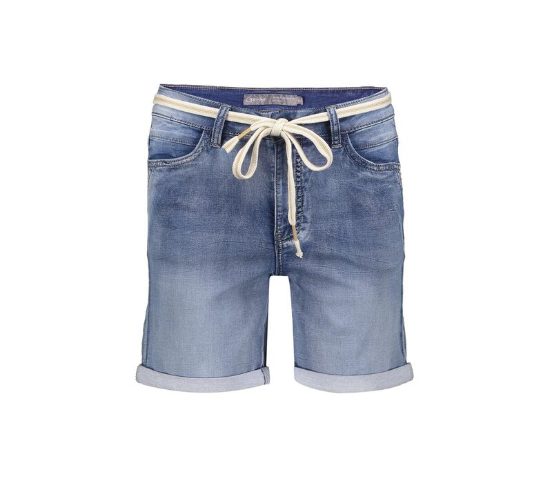 Geisha Shorts Mid Blue Denim