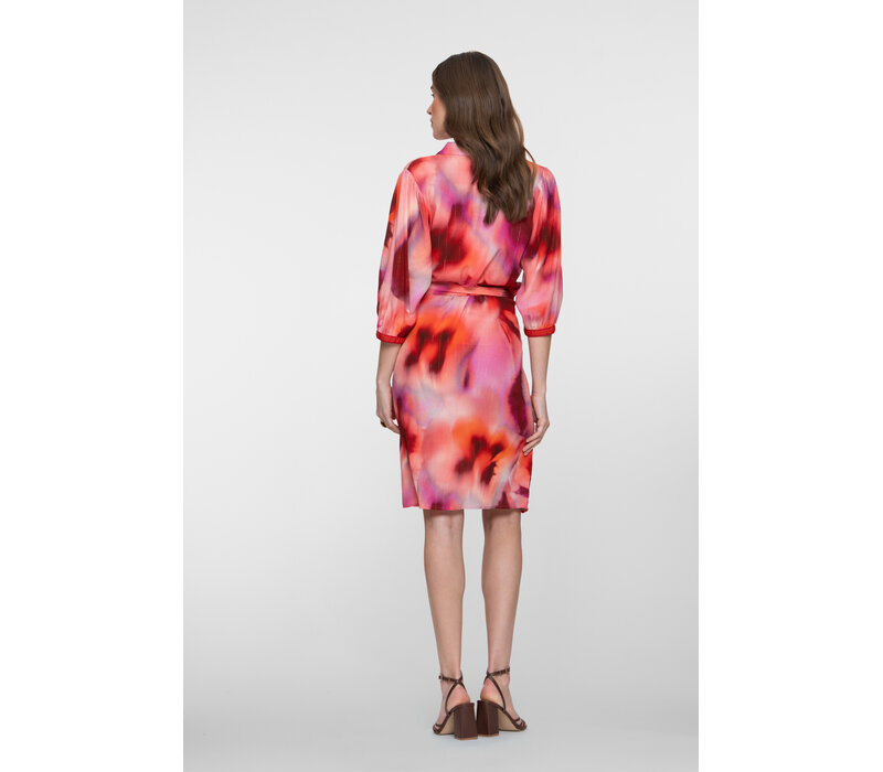 Geisha Dress Red Blush Mandarine