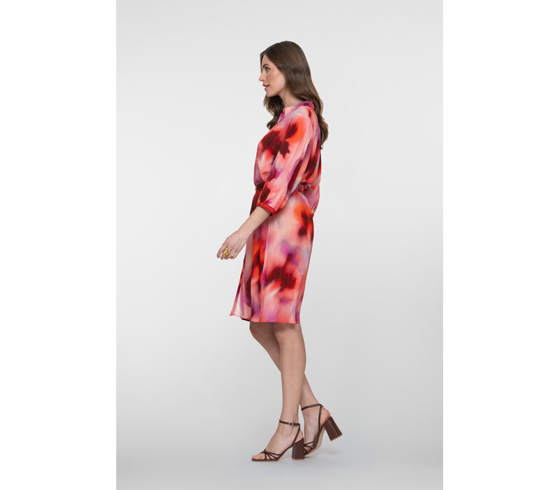 Geisha Dress Red Blush Mandarine