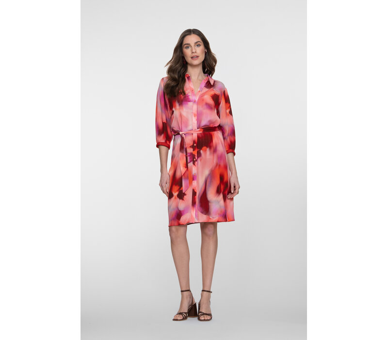 Geisha Dress Red Blush Mandarine