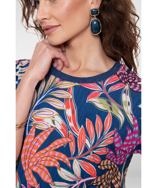 Geisha Geisha T-Shirt with Rib Jersey